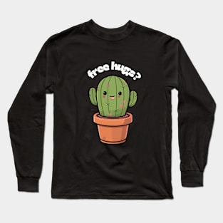 Free Hugs from Cactus Long Sleeve T-Shirt